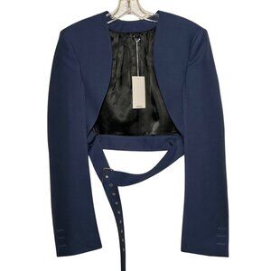 NWT Peter Do Spring 2021 Cropped Tailored Bolero in Cobalt - Size 36
